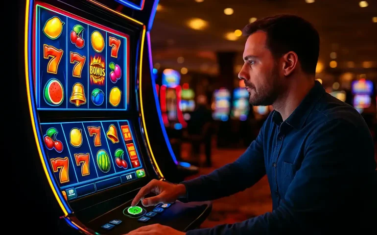 How do visual effects impact slot player behavior